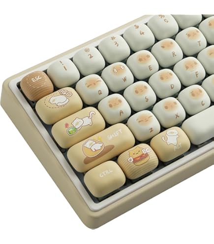 Amazon | AKKO x MG108B Bun Wonderland メカニカルキーボード ホット